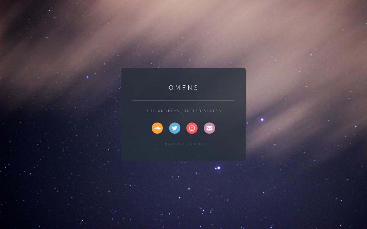 Carrd profile picture for @omens